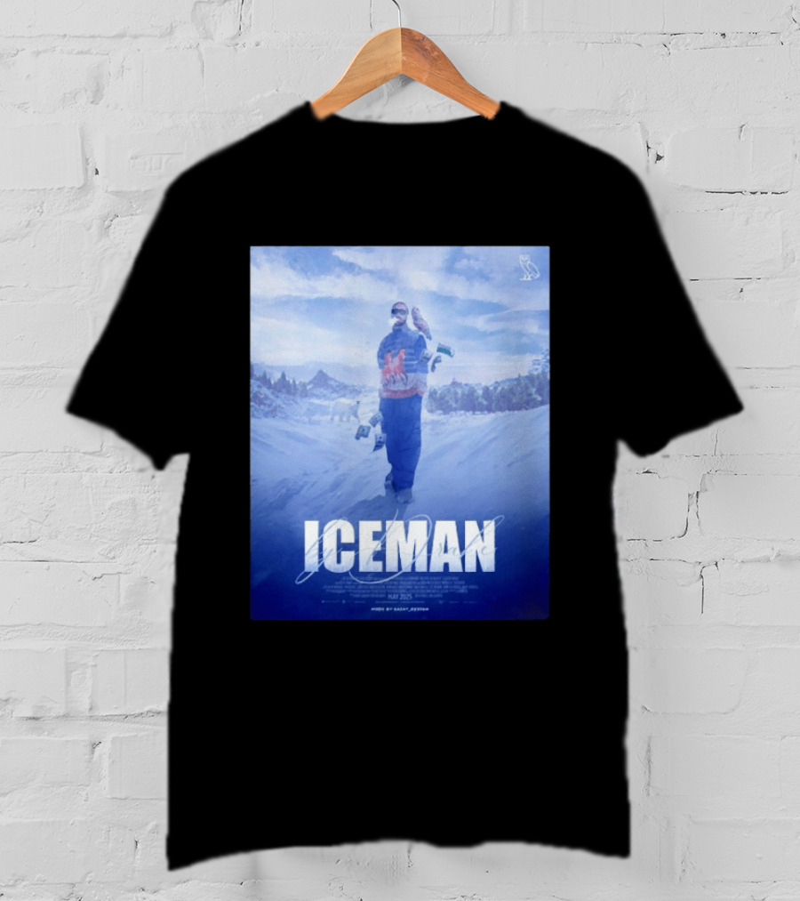 ICEMAN By Drake Featuring Saint Justin OVO Collaboration 2025 Winter Snowy Landscape T-Shirt