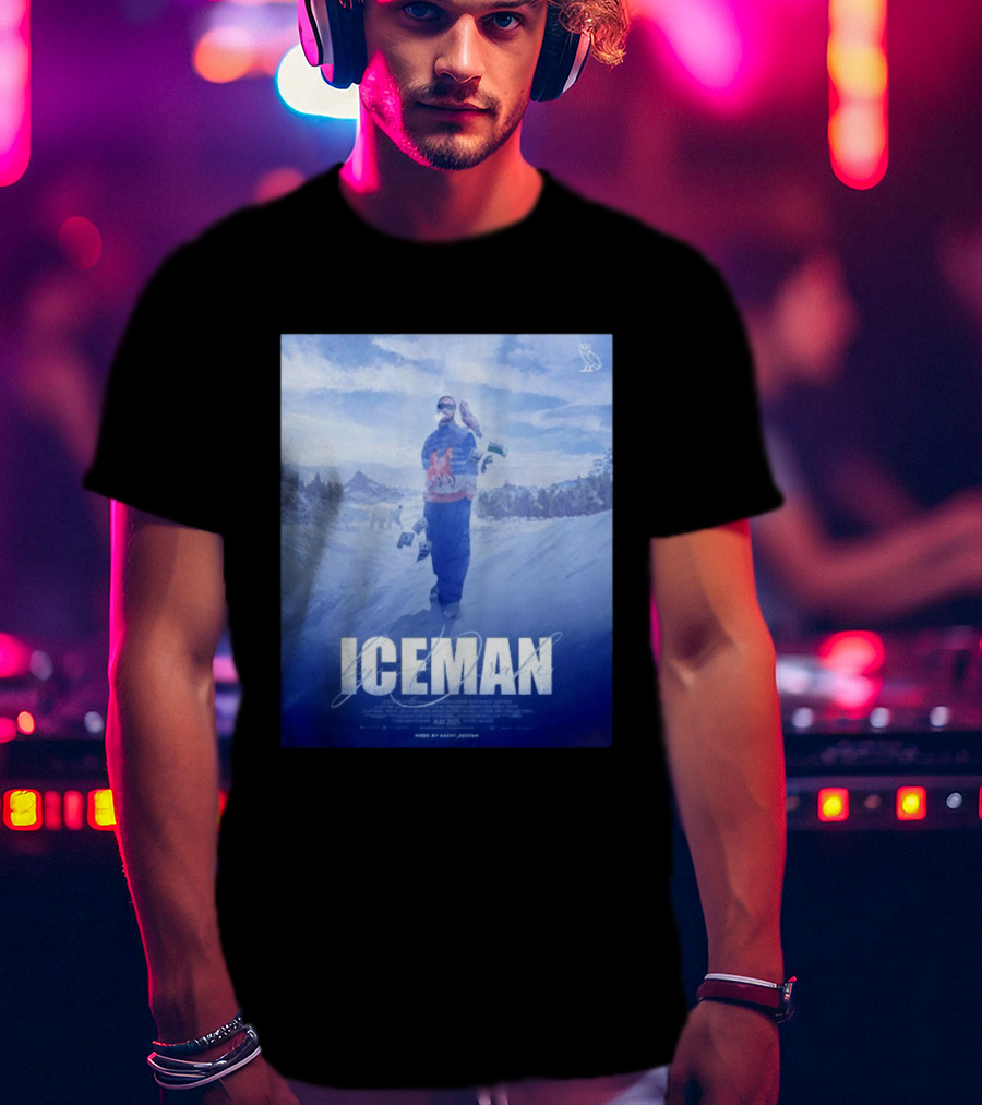 ICEMAN By Drake Featuring Saint Justin OVO Collaboration 2025 Winter Snowy Landscape T-Shirt