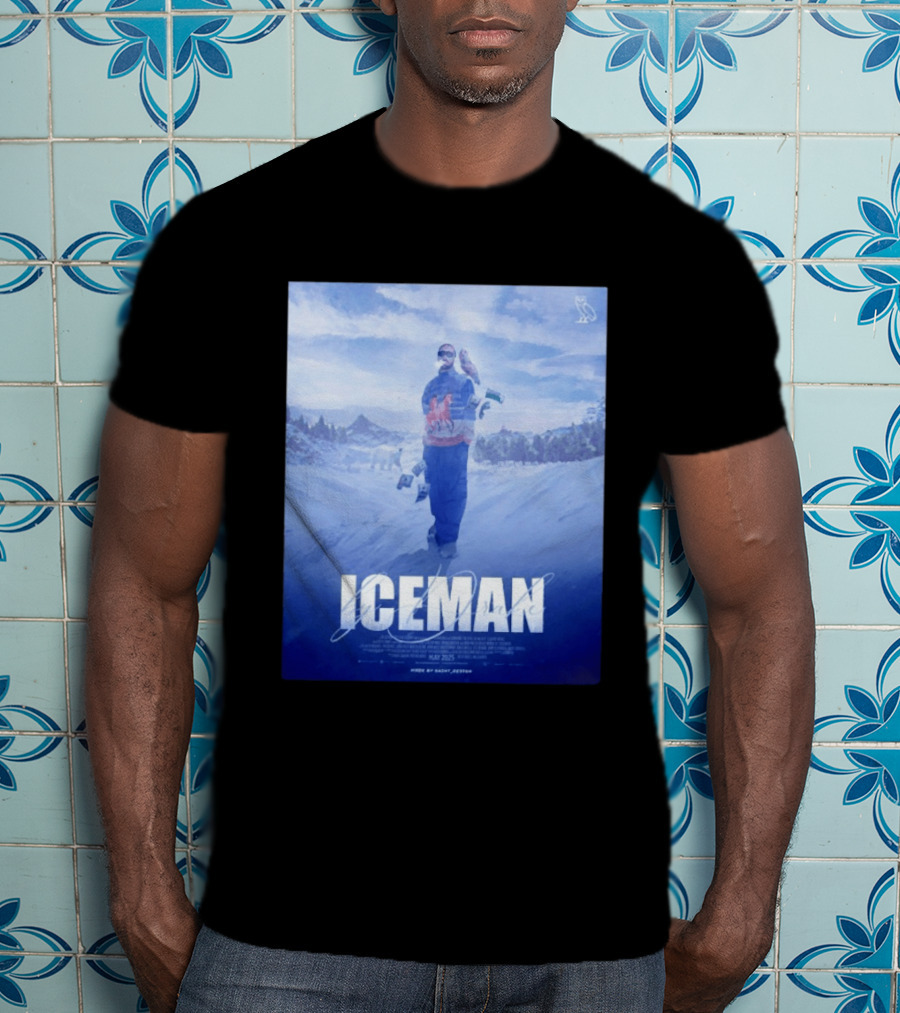 ICEMAN By Drake Featuring Saint Justin OVO Collaboration 2025 Winter Snowy Landscape T-Shirt