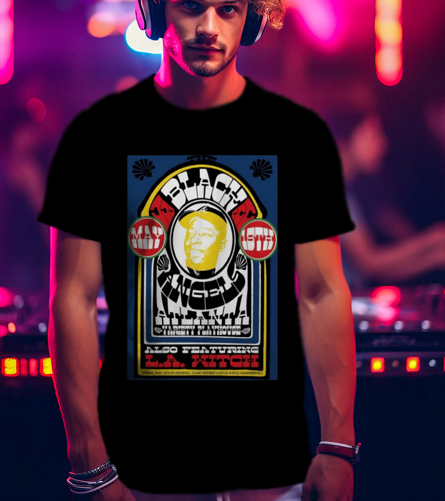 Black Angels Atlanta Variety Playhouse May 15 2026 Featuring L.A. Witch T-Shirt