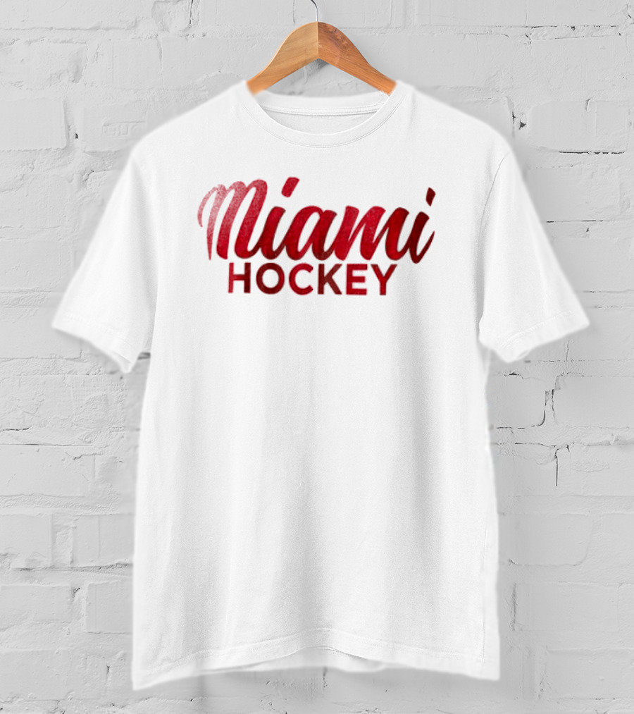 Miami RedHawks Hockey Brick Street T-Shirt