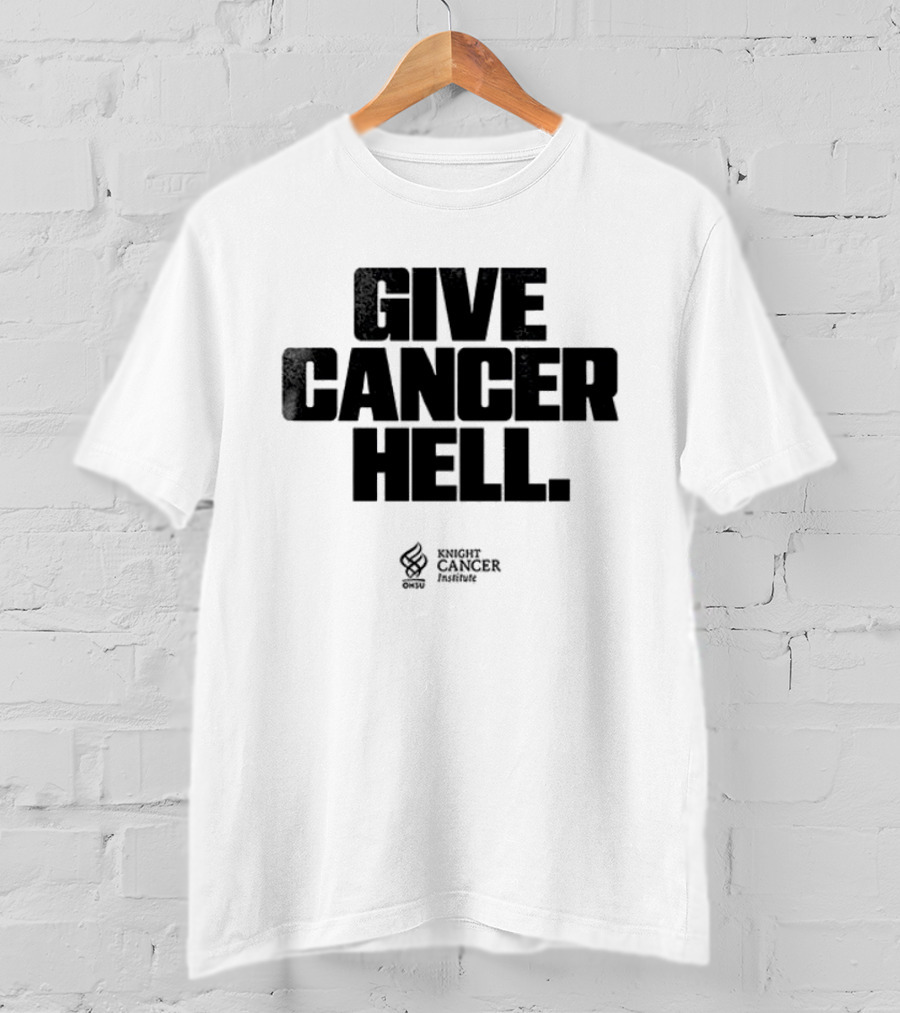 Oregon Ducks Fight Give Cancer Hell Cancer Research Institute T-Shirt