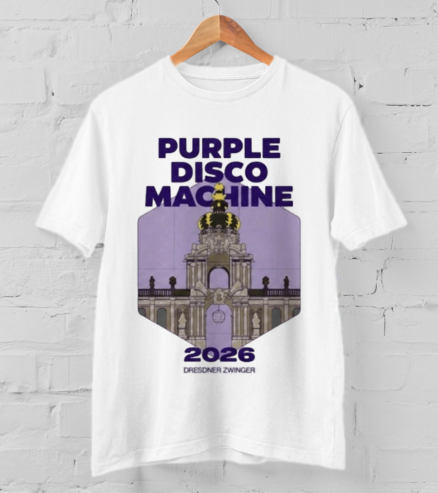 Purple Disco Machine 2026 Dresden Zwinger Vintage Architecture T-Shirt