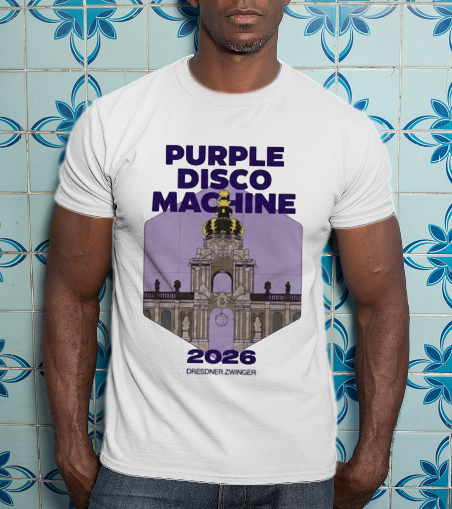 Purple Disco Machine 2026 Dresden Zwinger Vintage Architecture T-Shirt