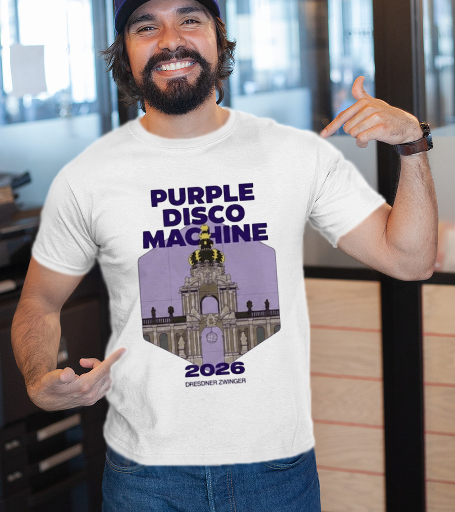 Purple Disco Machine 2026 Dresden Zwinger Vintage Architecture T-Shirt