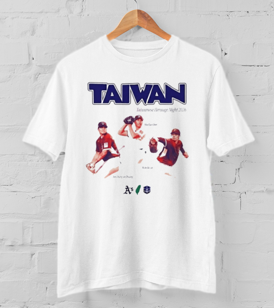 Taiwan Taiwanese Heritage Night 2026 Baseball Event Athletics T-Shirt