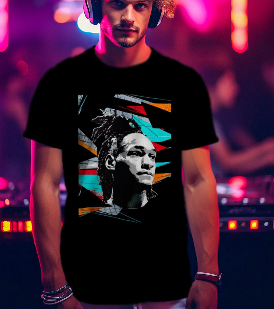 Derrick White San Antonio Spurs Player Colorful Pop T-Shirt