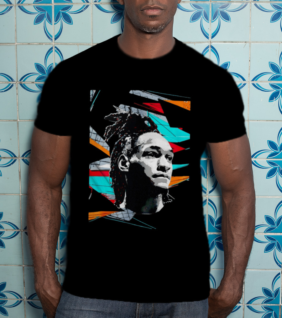 Derrick White San Antonio Spurs Player Colorful Pop T-Shirt