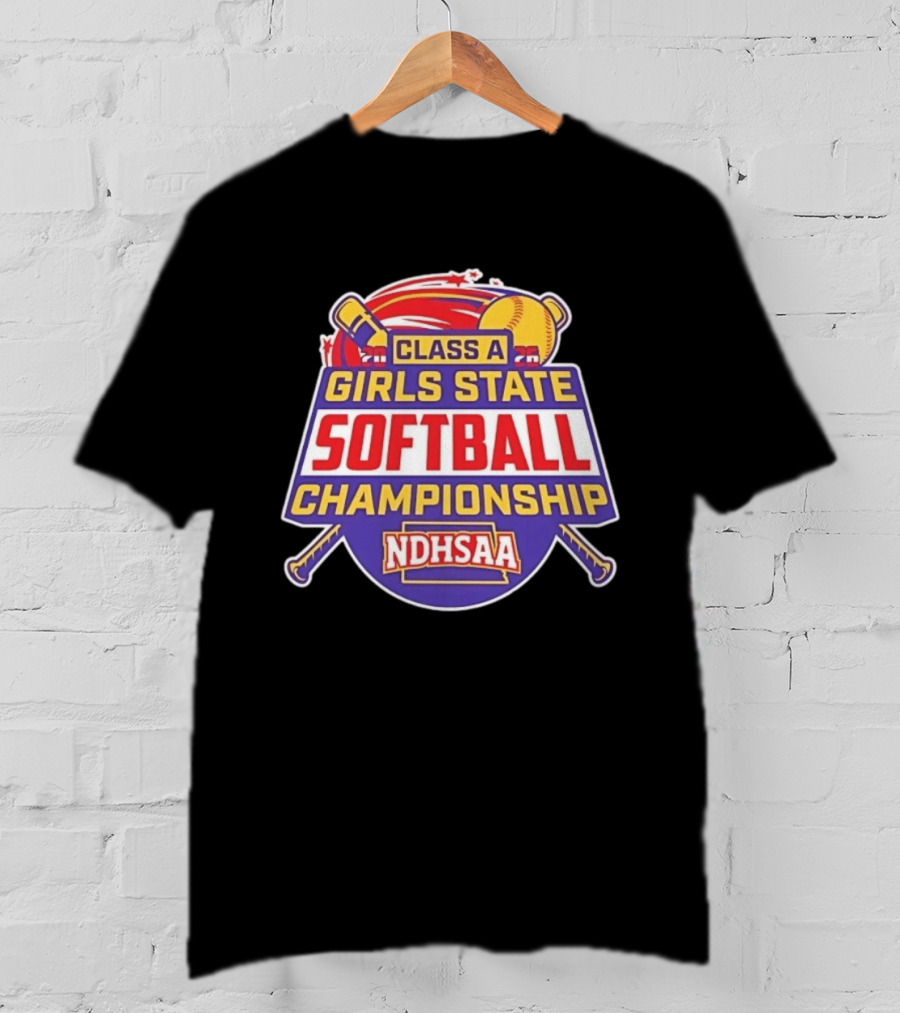 Class A Girls State Softball Championship NDHSAA 2026 Merchandise T-Shirt