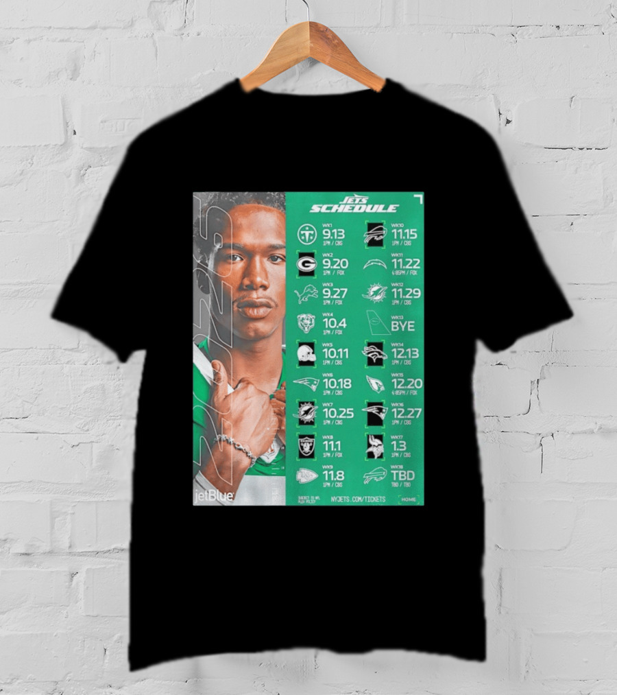 New York Jets 2026 Schedule NFL Matchups And Dates T-Shirt