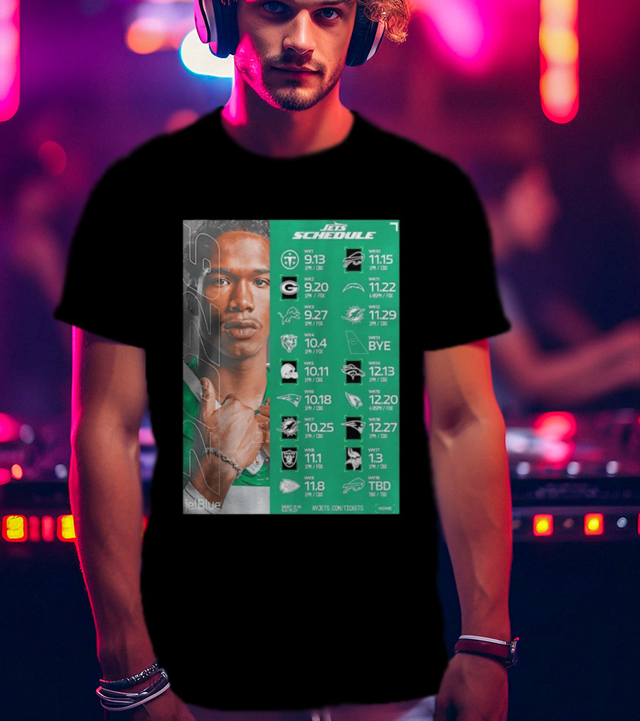 New York Jets 2026 Schedule NFL Matchups And Dates T-Shirt