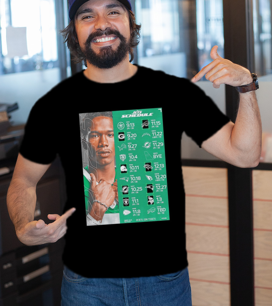 New York Jets 2026 Schedule NFL Matchups And Dates T-Shirt