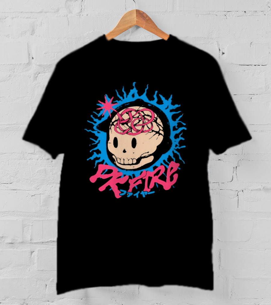PK Fire Skull Art EarthBound Ness T-Shirt