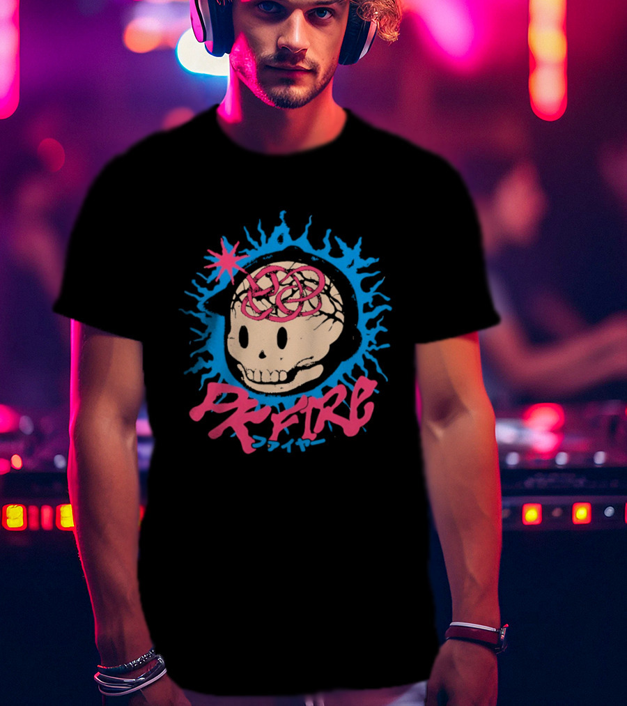 PK Fire Skull Art EarthBound Ness T-Shirt