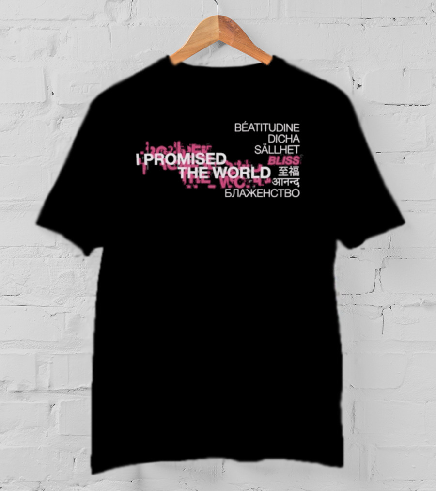 I Promised The World Beatitudine Dicha Sällhet Bliss Blazhenstvo T-Shirt