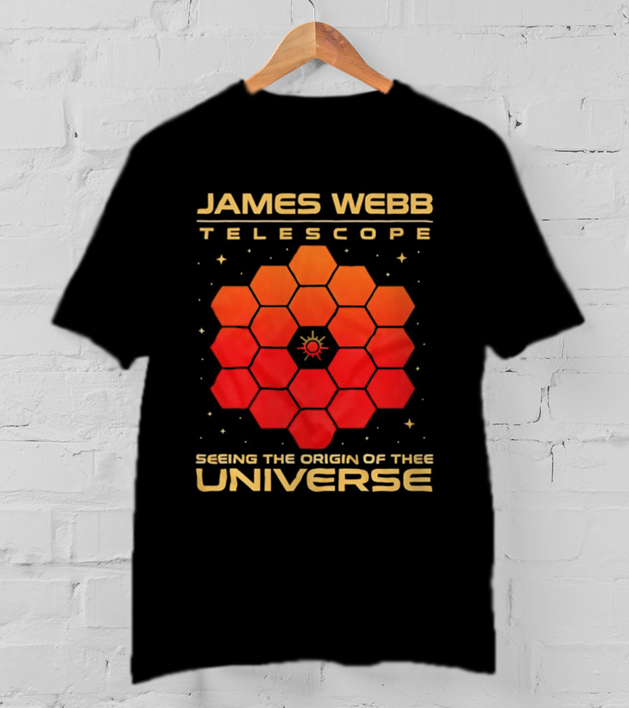 James Webb Telescope Hexagonal Mirrors Seeing The Origin Of The Universe T-Shirt
