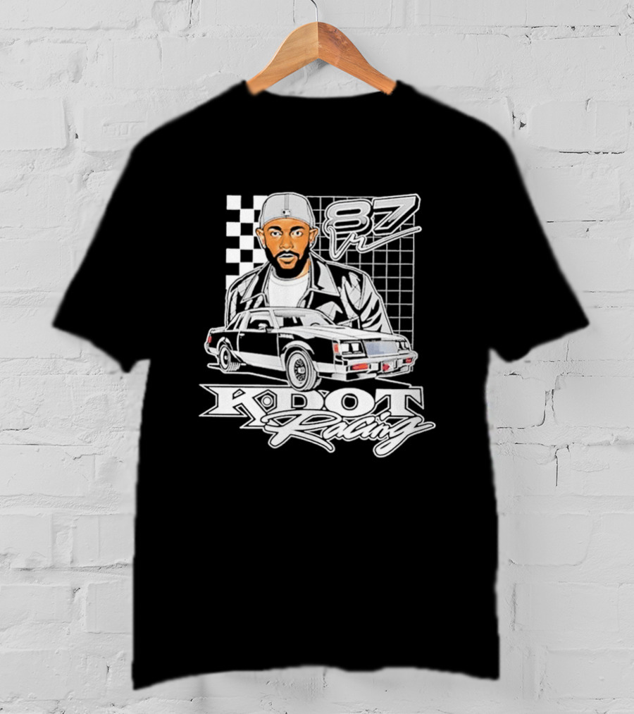 Kendrick Lamar K DOT Racing Graphic F7 Car Checkerboard T-Shirt