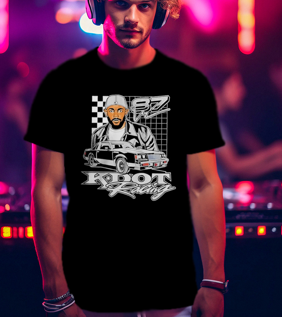 Kendrick Lamar K DOT Racing Graphic F7 Car Checkerboard T-Shirt