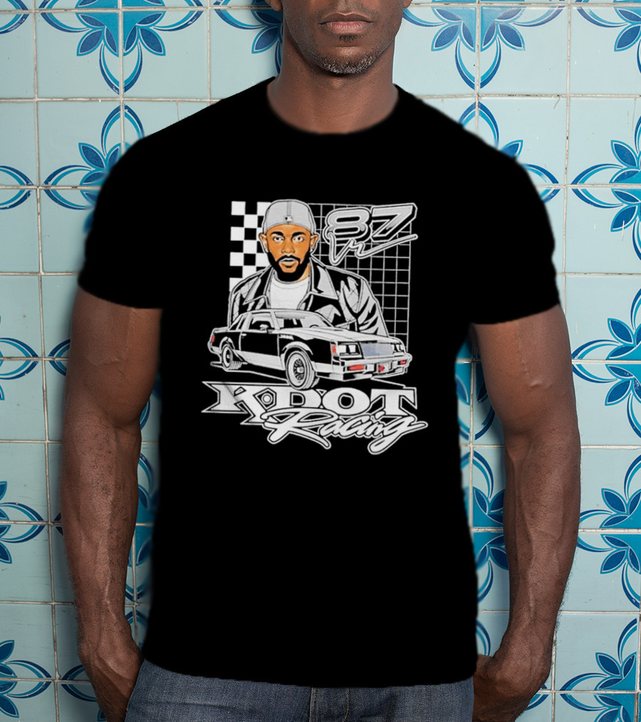 Kendrick Lamar K DOT Racing Graphic F7 Car Checkerboard T-Shirt