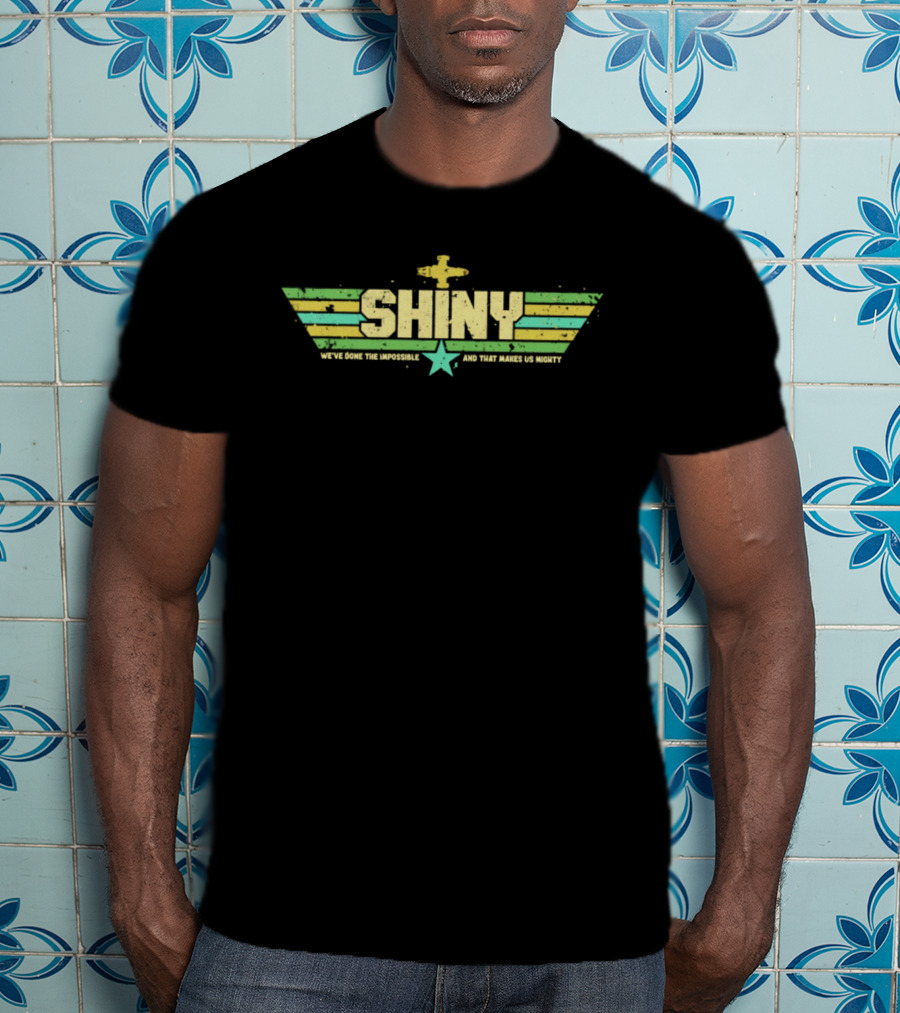 Shiny We've Done The Impossible And That Makes Us Mighty Retro Airplane Star T-Shirt