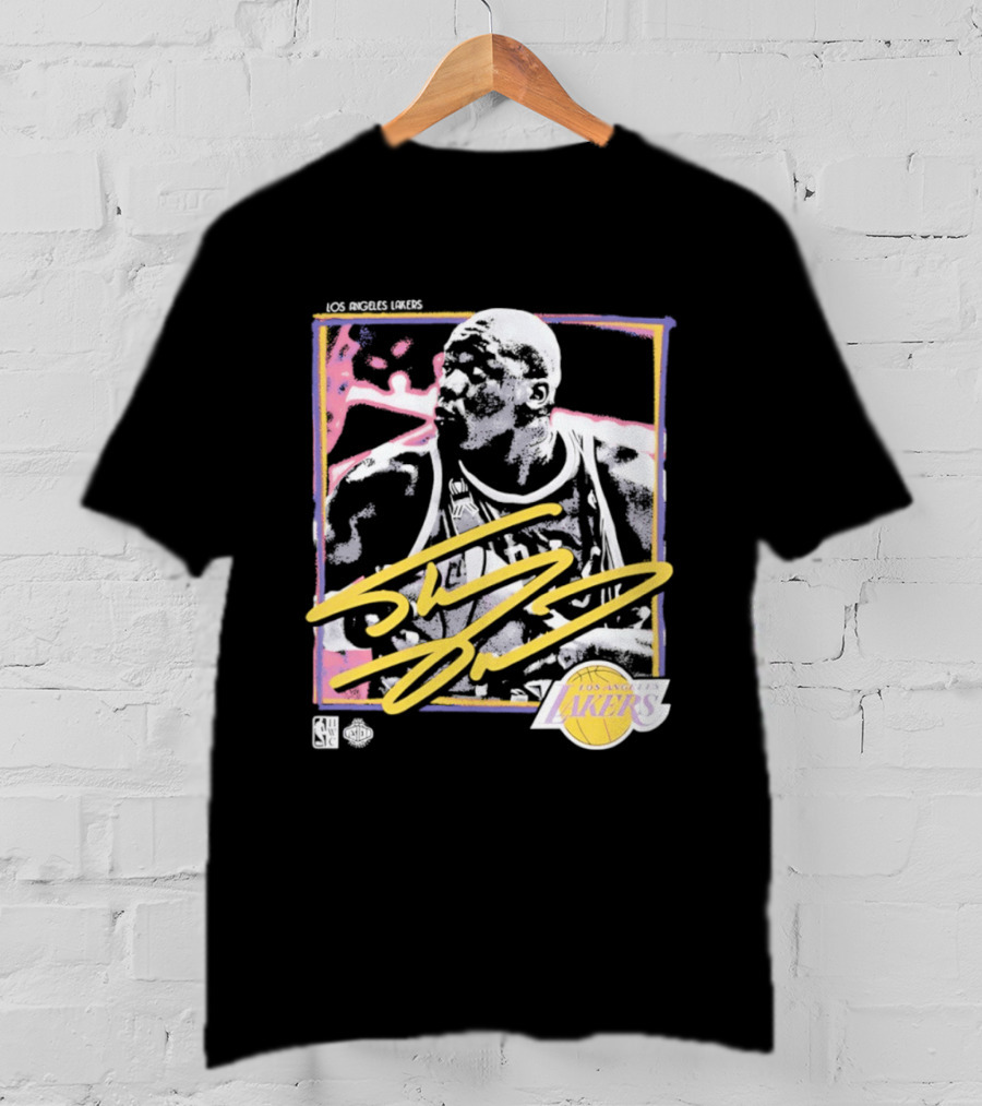 Los Angeles Lakers Shaquille O'Neal 55 Signature NBA Official Merchandise T-Shirt