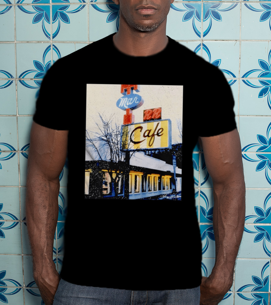 Twin Peaks Mar RR Cafe Sign Iconic Diner Scene T-Shirt