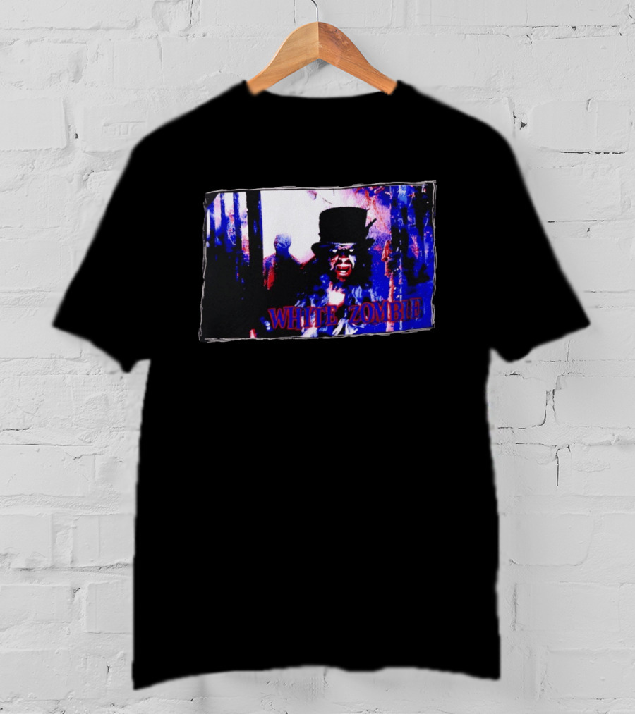 White Zombie Horror Aesthetic Band Cover T-Shirt