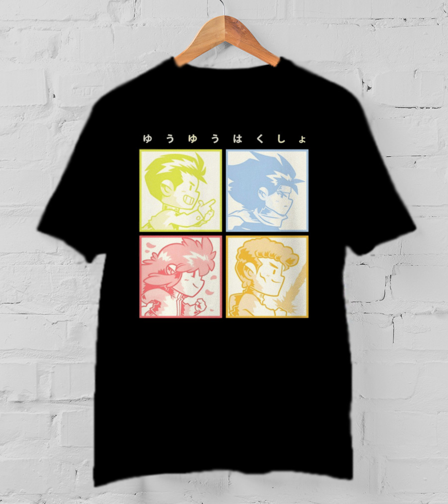 YuYu Hakusho Characters Yusuke Urameshi Hiei Kurama Kazuma Kuwabara T-Shirt
