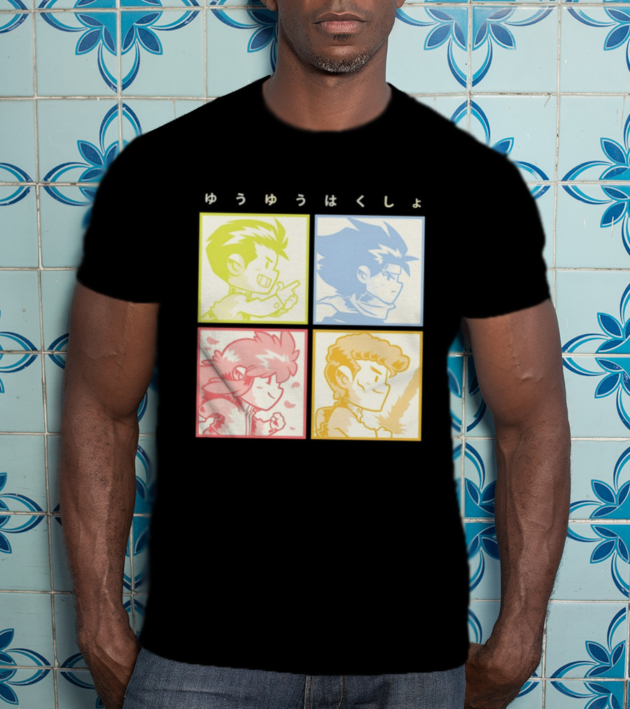YuYu Hakusho Characters Yusuke Urameshi Hiei Kurama Kazuma Kuwabara T-Shirt