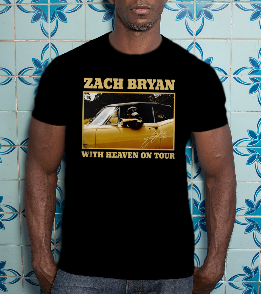 Zach Bryan With Heaven On Tour 2026 Signature Convertible T-Shirt