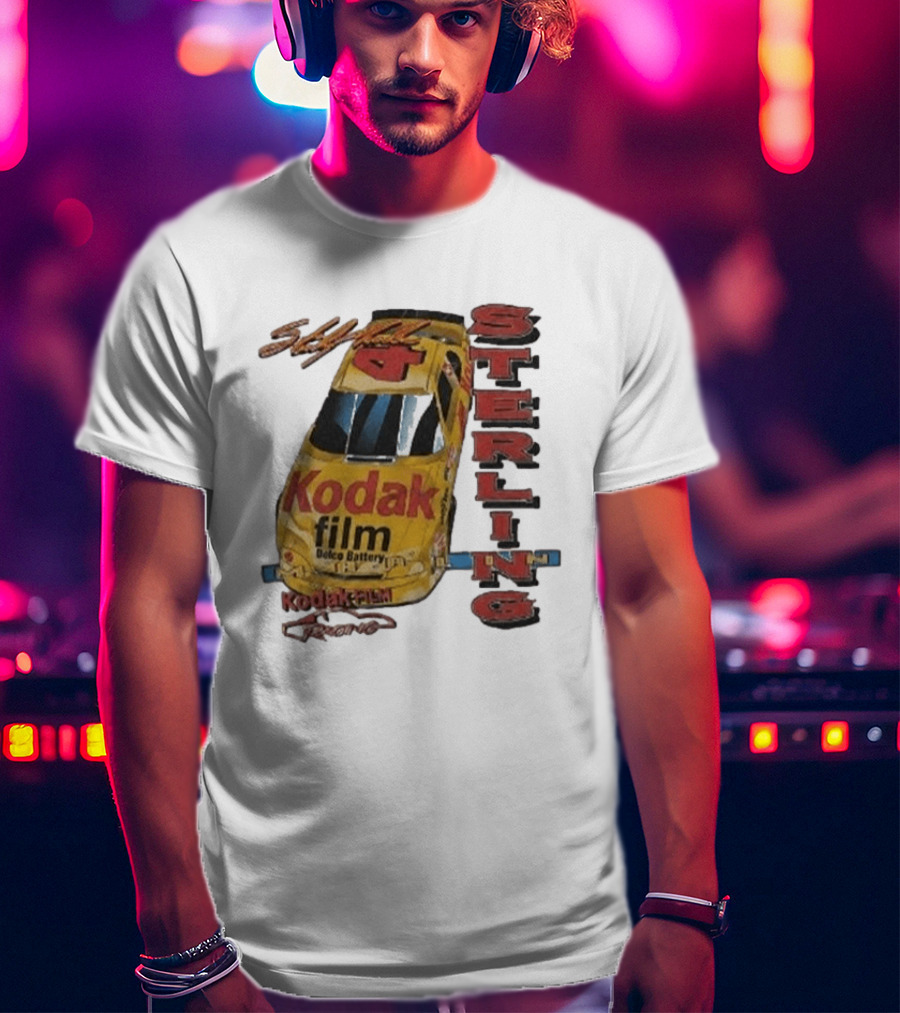 AJ Dillon Kodak Racing Sterling Marlin Kodak Film Delco Battery Car T-Shirt
