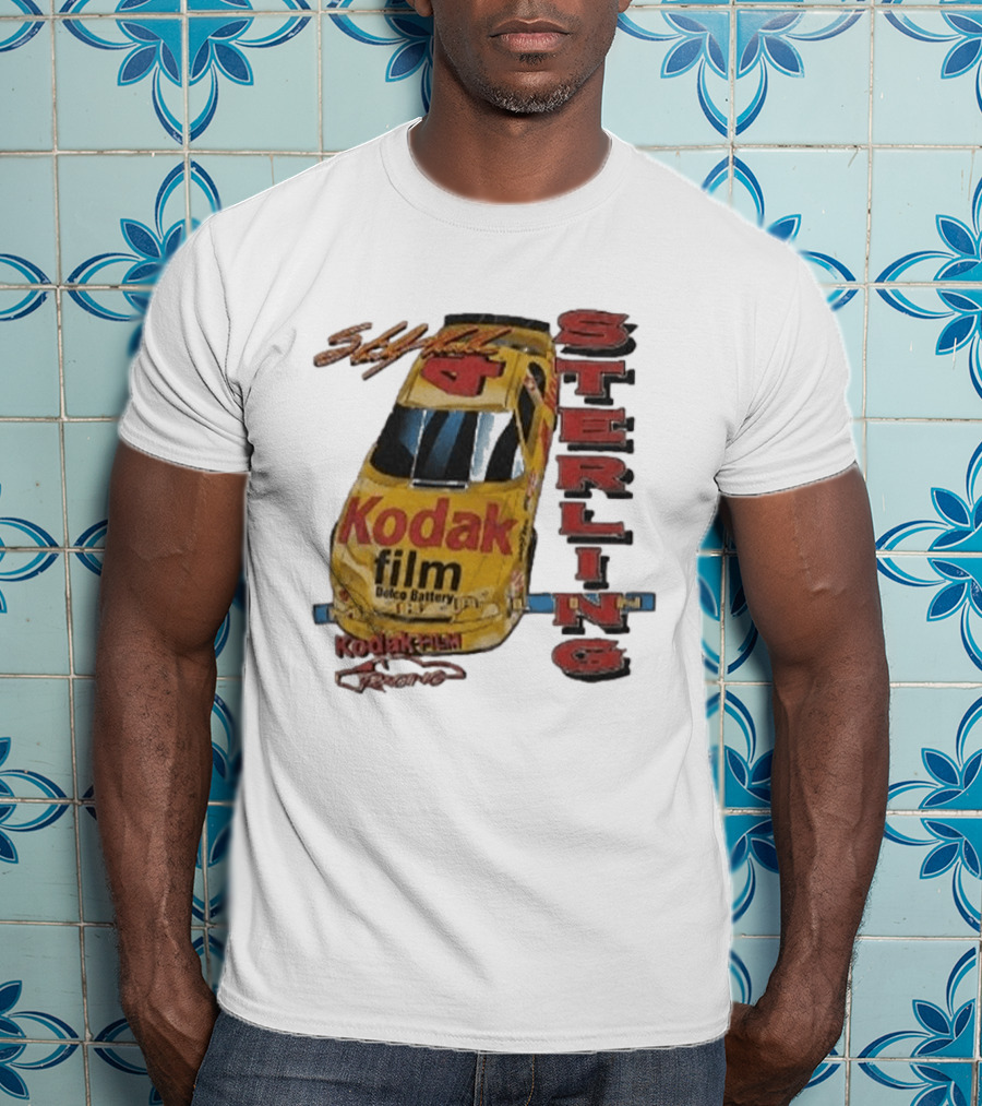 AJ Dillon Kodak Racing Sterling Marlin Kodak Film Delco Battery Car T-Shirt