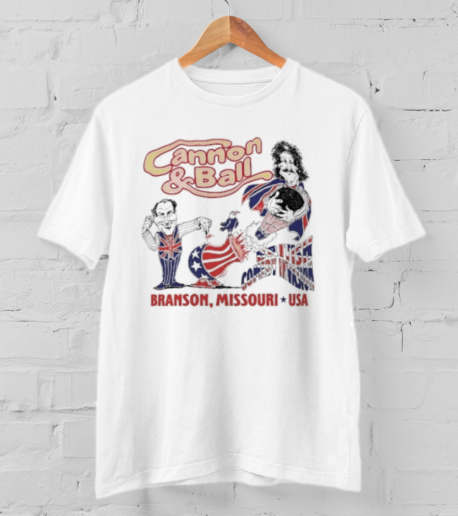 Cannon And Ball Branson Missouri USA British Comedy T-Shirt
