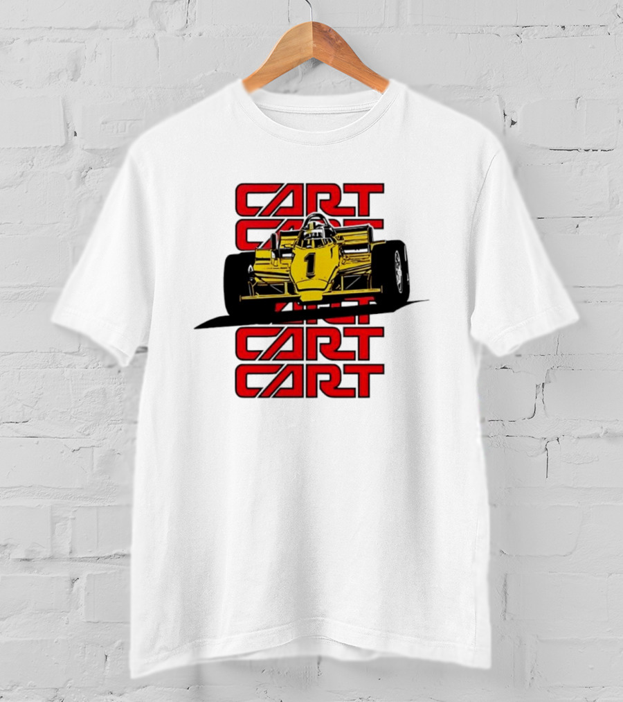 CART Racing Number 1 Yellow Formula Motorsport Classic Car T-Shirt