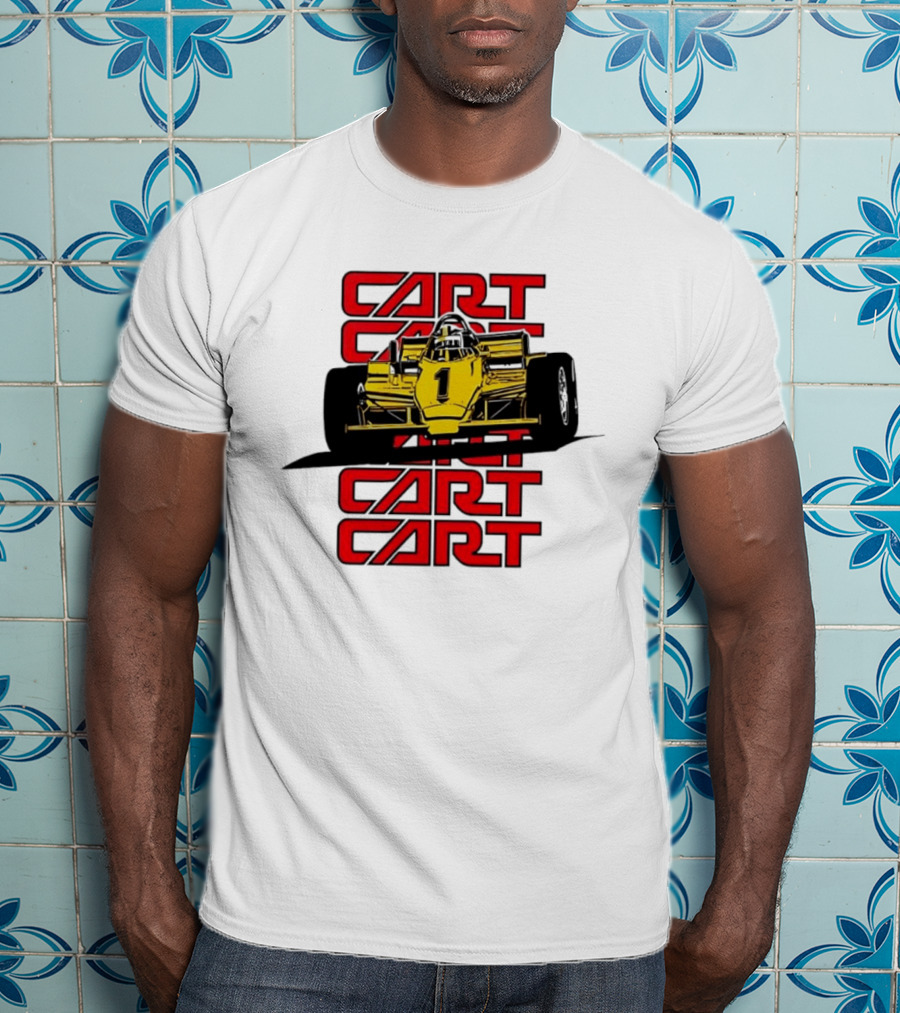 CART Racing Number 1 Yellow Formula Motorsport Classic Car T-Shirt