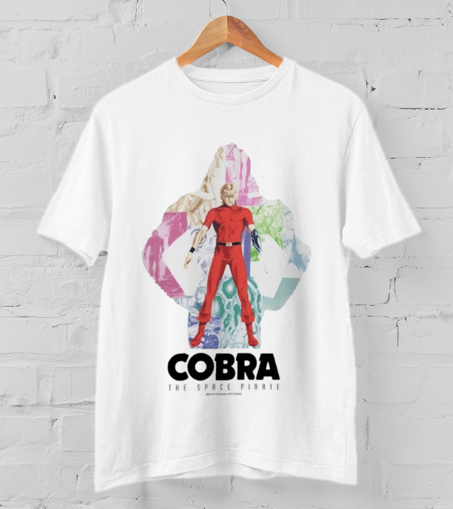 Cobra The Space Pirate Manga Vintage Collage T-Shirt