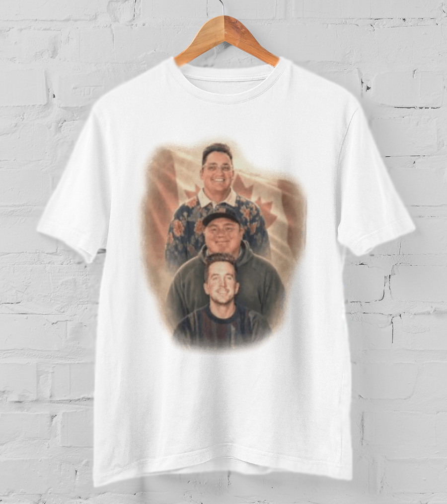 David Spencer Devin Trio Portrait Canadian Flag T-Shirt