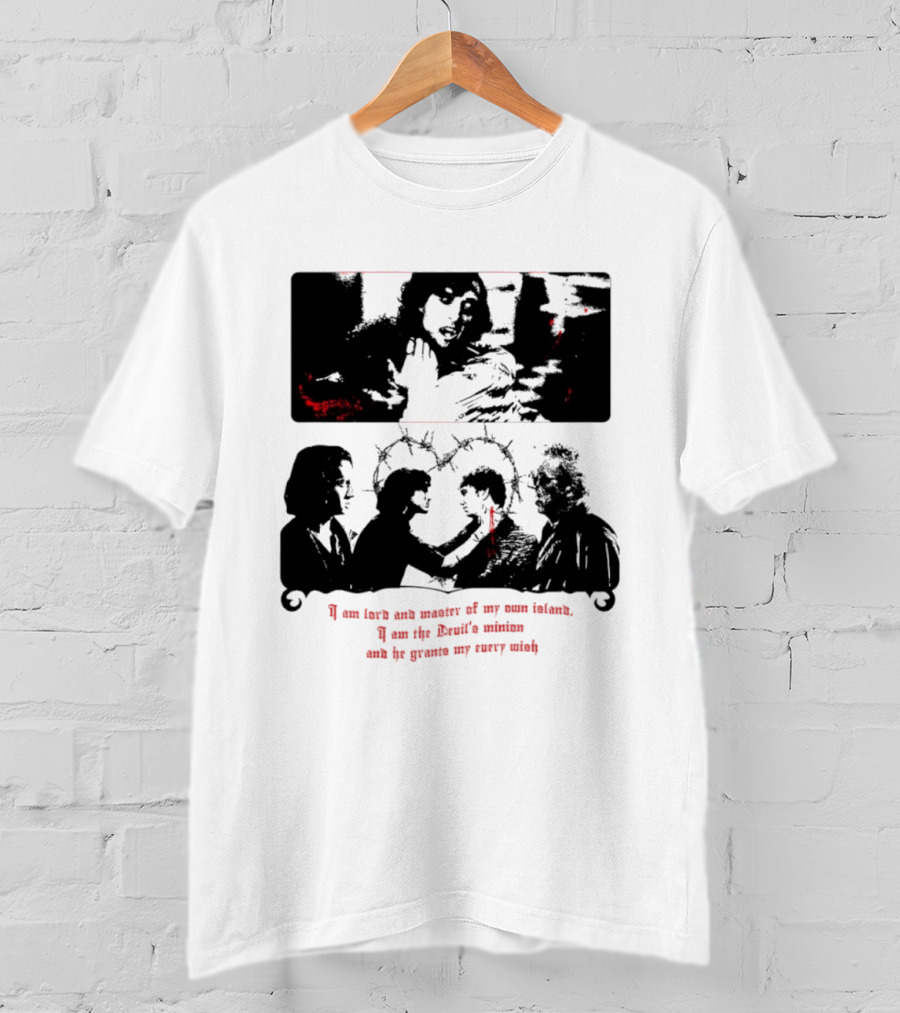Devil's Minion Gothic Cult Barbed Wire I Am Love And Master Of My Own Nature T-Shirt