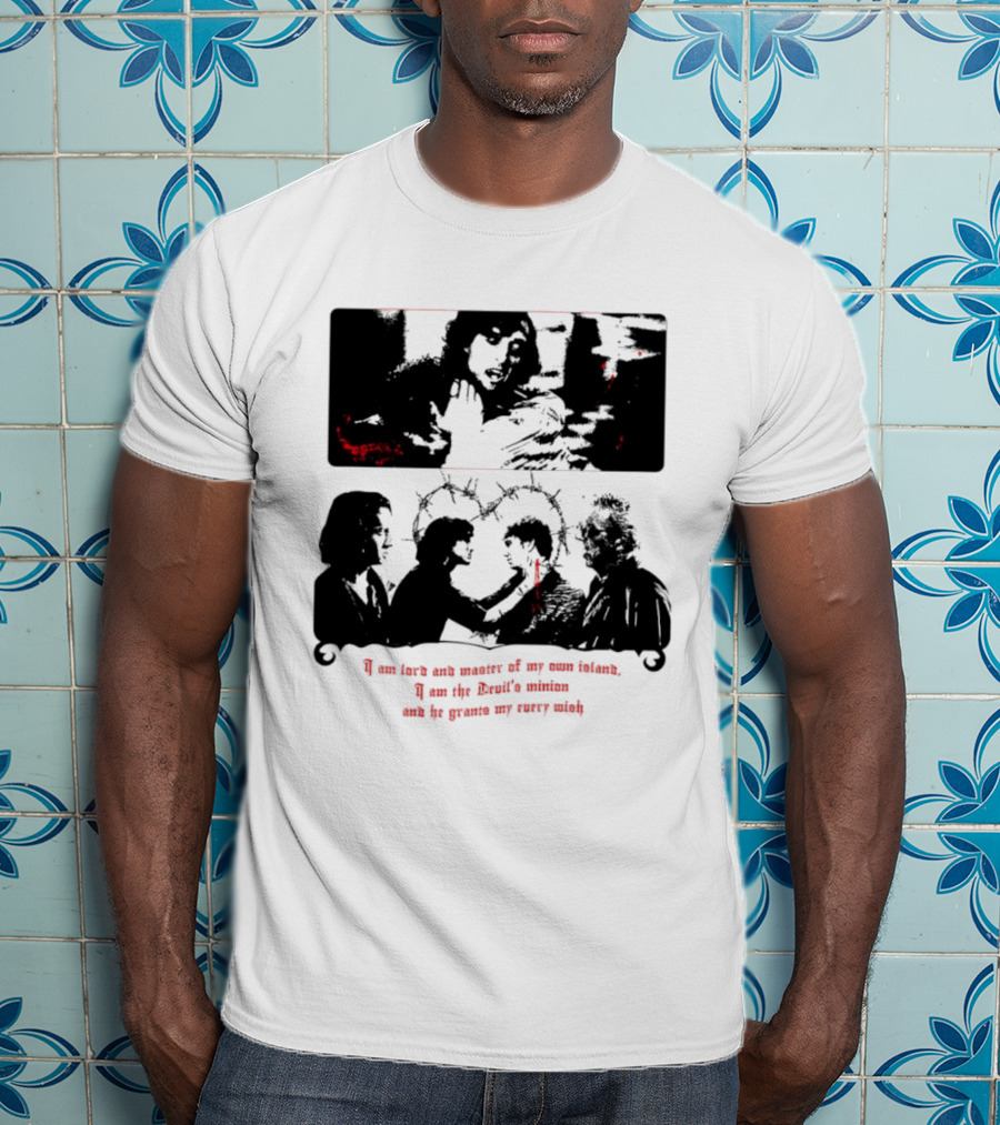 Devil's Minion Gothic Cult Barbed Wire I Am Love And Master Of My Own Nature T-Shirt