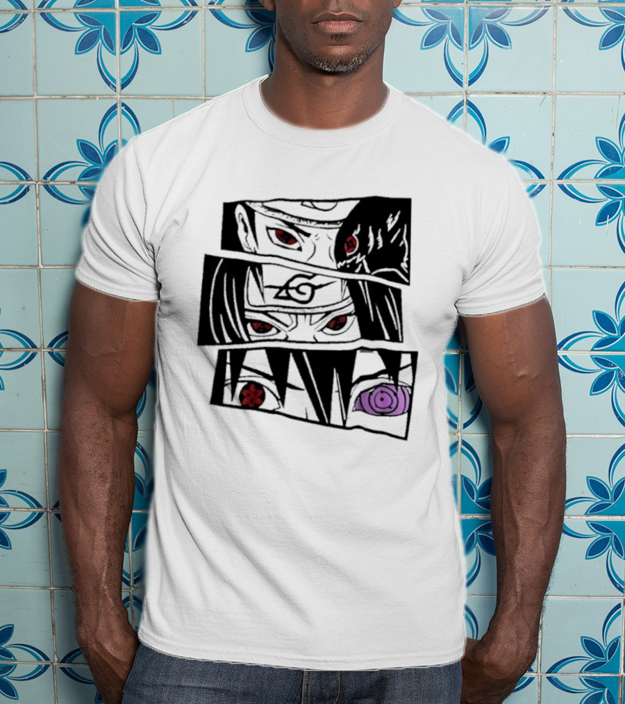 Uchiha Itachi Sasuke Sharingan Rinnegan Eyes Anime Trends 2026 T-Shirt