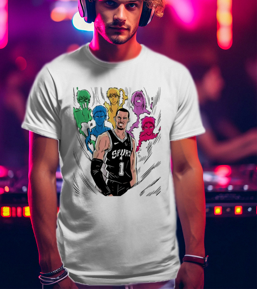 San Antonio Spurs Generation Of Miracles Anime Basketball T-Shirt