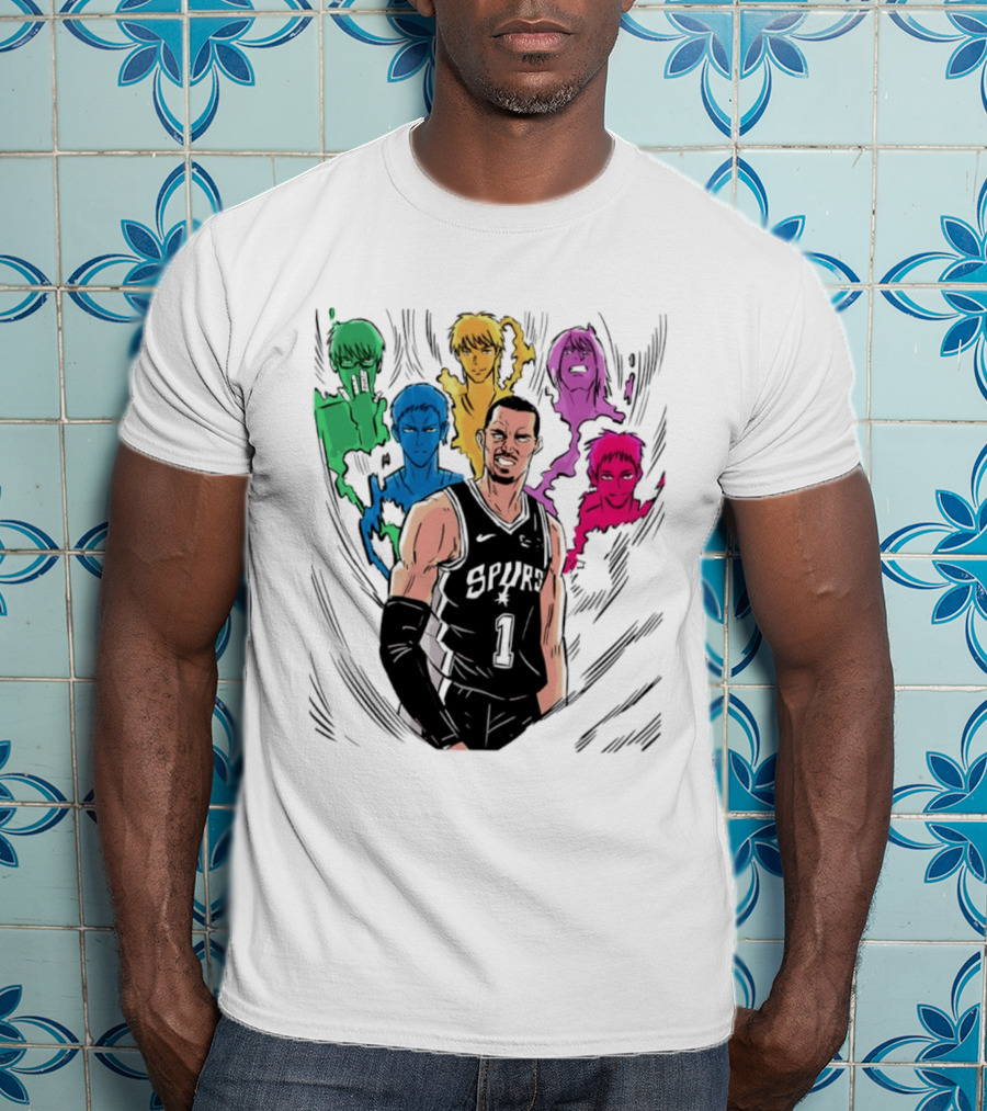 San Antonio Spurs Generation Of Miracles Anime Basketball T-Shirt