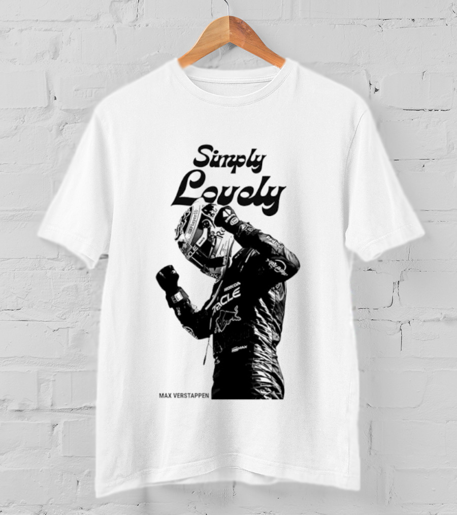 Simply Lovely Max Verstappen Racing Celebration Pose T-Shirt