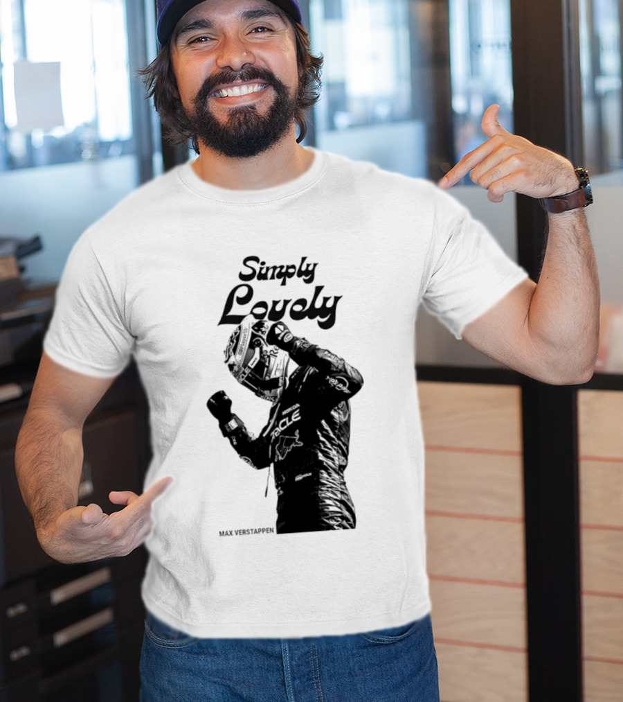 Simply Lovely Max Verstappen Racing Celebration Pose T-Shirt