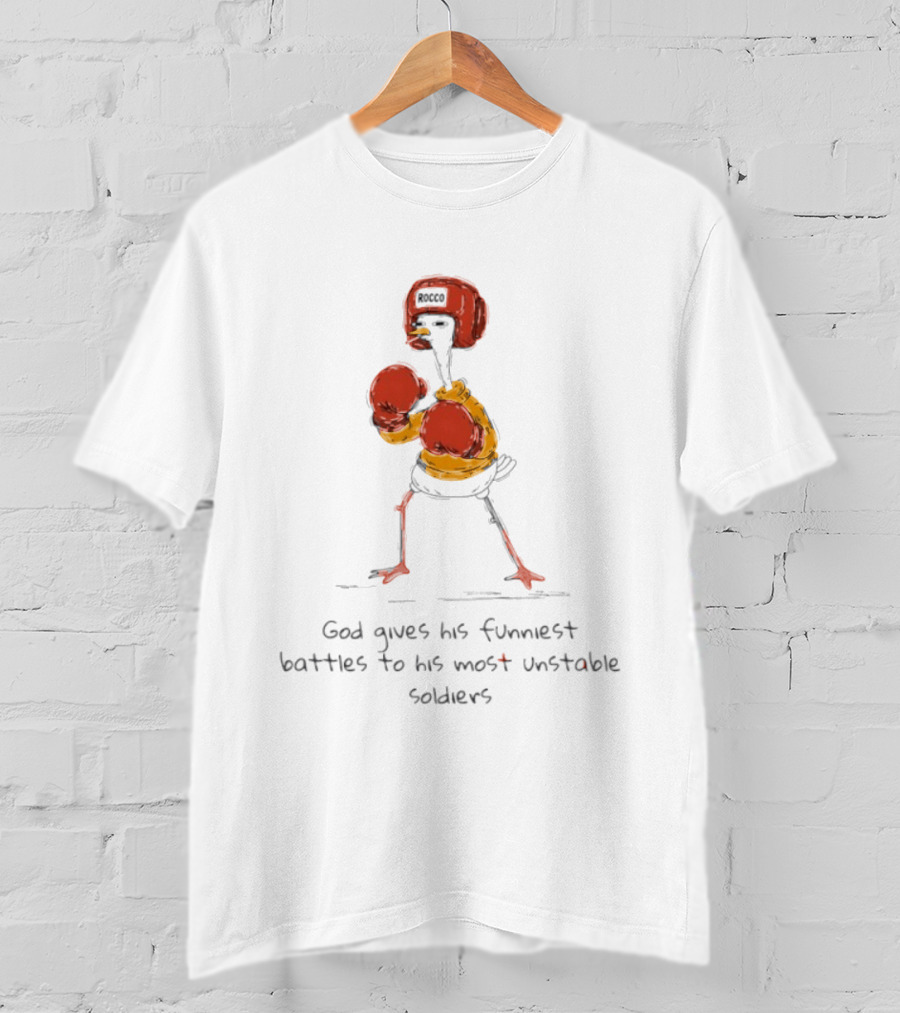 Stork God Gives His Funniest Battles To His Most Unstable Soldiers T-Shirt