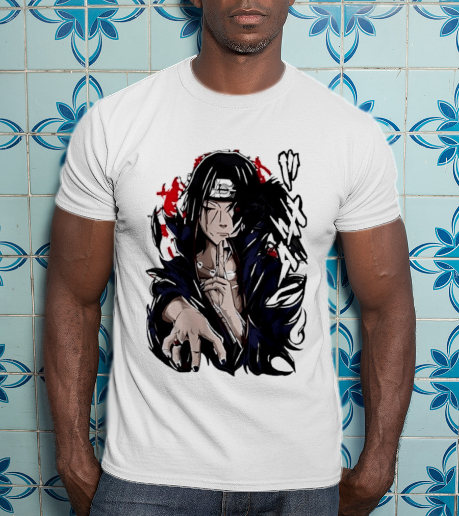 Itachi Uchiha Akatsuki Mangekyo Sharingan Raven Naruto Shippuden Anime T-Shirt