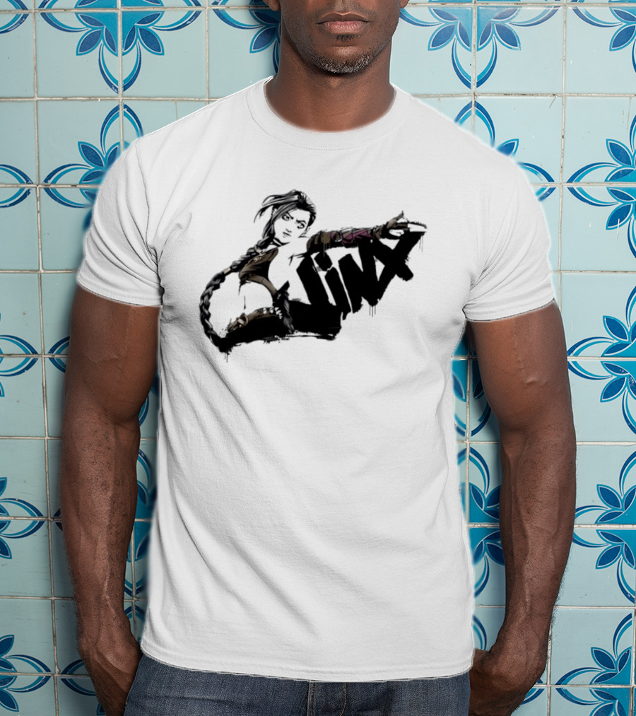 Arcane Jinx League Of Legends Season 2 Graffiti Spray Paint T-Shirt