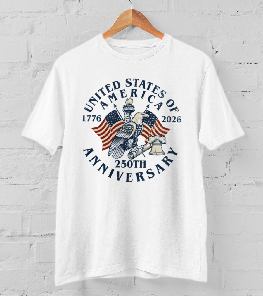 United States Of America 1776 2026 250th Anniversary T-Shirt