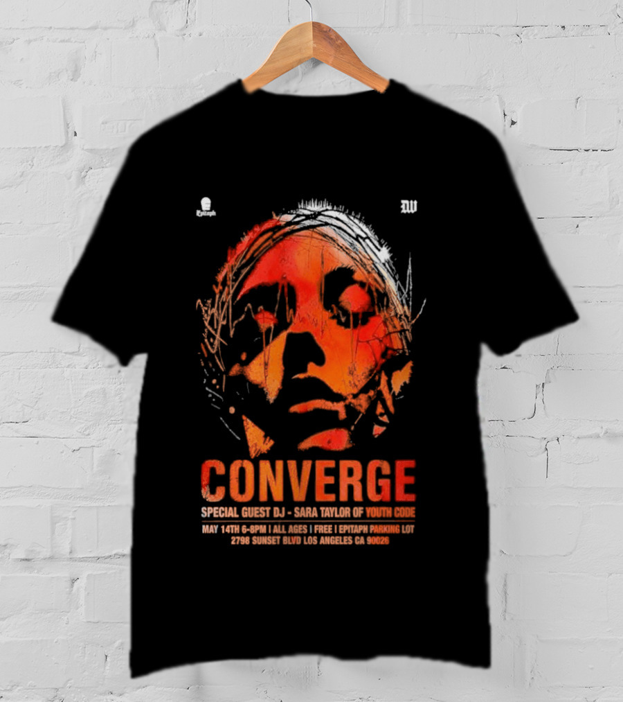 Converge Special Guest DJ Baba Tuesday Wonderland May 14 Los Angeles CA 2026 T-Shirt