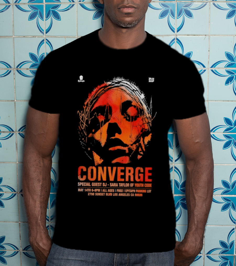 Converge Special Guest DJ Baba Tuesday Wonderland May 14 Los Angeles CA 2026 T-Shirt